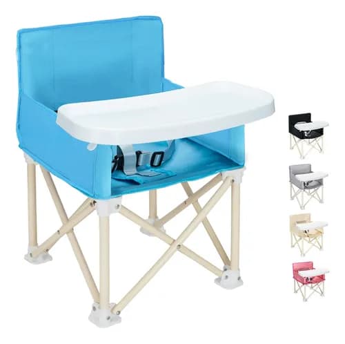 Periquera Para Bebé Portátil Plegable Silla Comer Ajustable