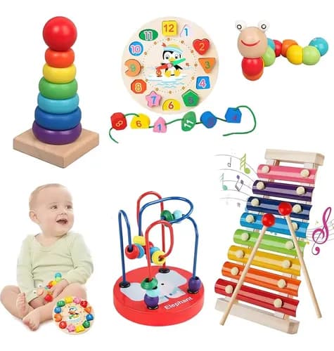Paquete Didáctico Infantil Estimulación Temprana 5 Piezas Color