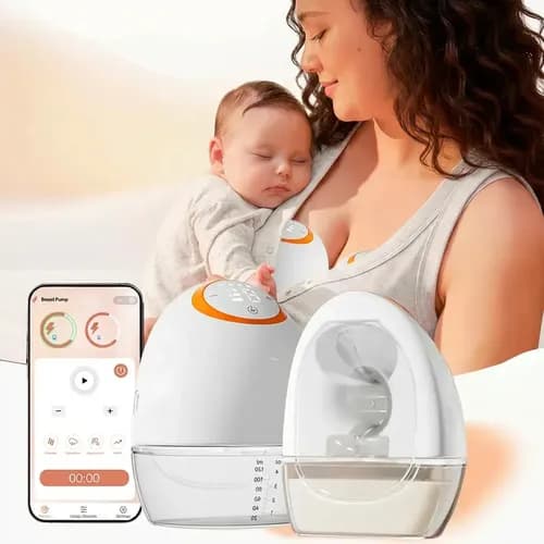 2pcs Extractor Leche Eléctrico Manos Libres Recargable