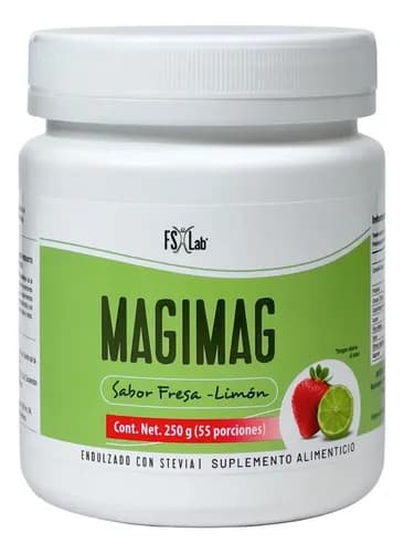 Magimag Citrato De Magnesio En Polvo Naturalslim Sabor Fresa/limón