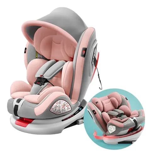 Asiento Para Coche Con Sistema Seguridad Para Bebés Rosa