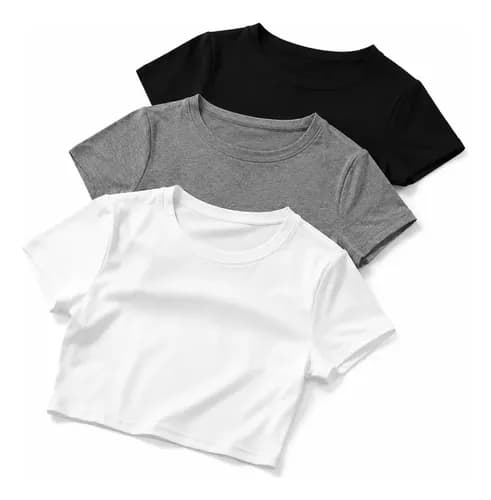 3pcs Playera Ropa Deportiva Mujer Blusa Secado Rápido