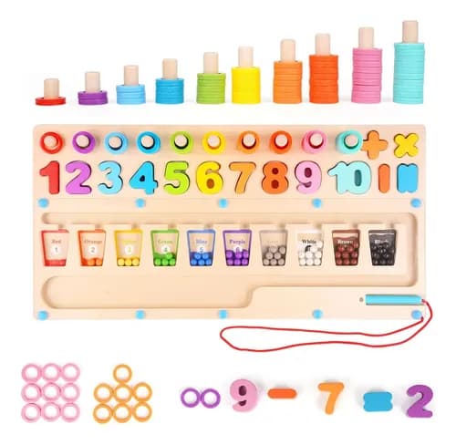 Tablero Logaritmos 3 En 1 Montessori