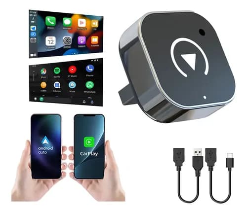 Car Play Adaptador Inalámbrico Y Android Auto Converter 2en1