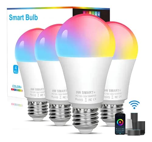 4 Pcs Foco LED Inteligente