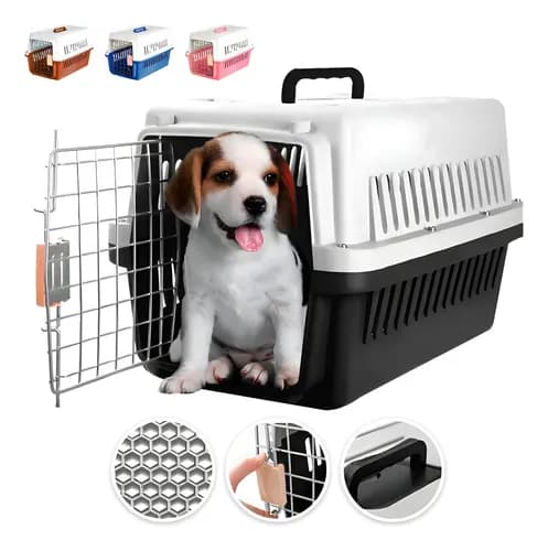 Jaula Transportadora Portátil Perro Gato Conejo Mascota