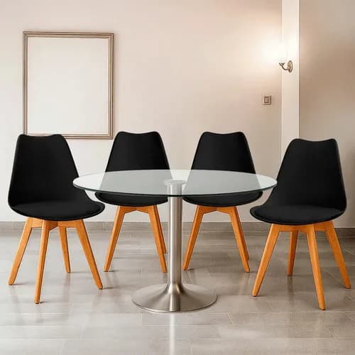 Silla de comedor Linium Tulip con estructura