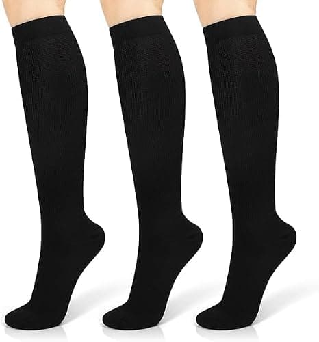 OLOSEA 3 Pares Calcetines de Compresión Hombr y Mujer