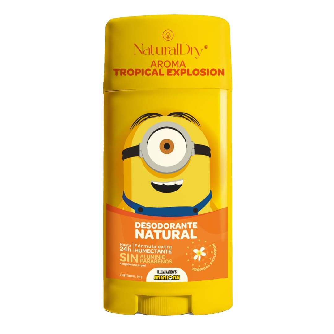 NaturalDry - Desodorante Para Niños y Teens Natural Minions 50g