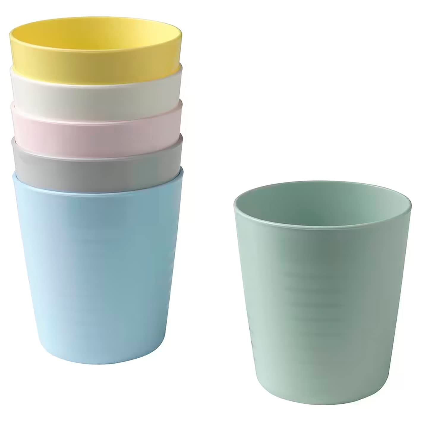 IKEA-KALAS Set-Juego Vasos de plástico de alta calidad para niños