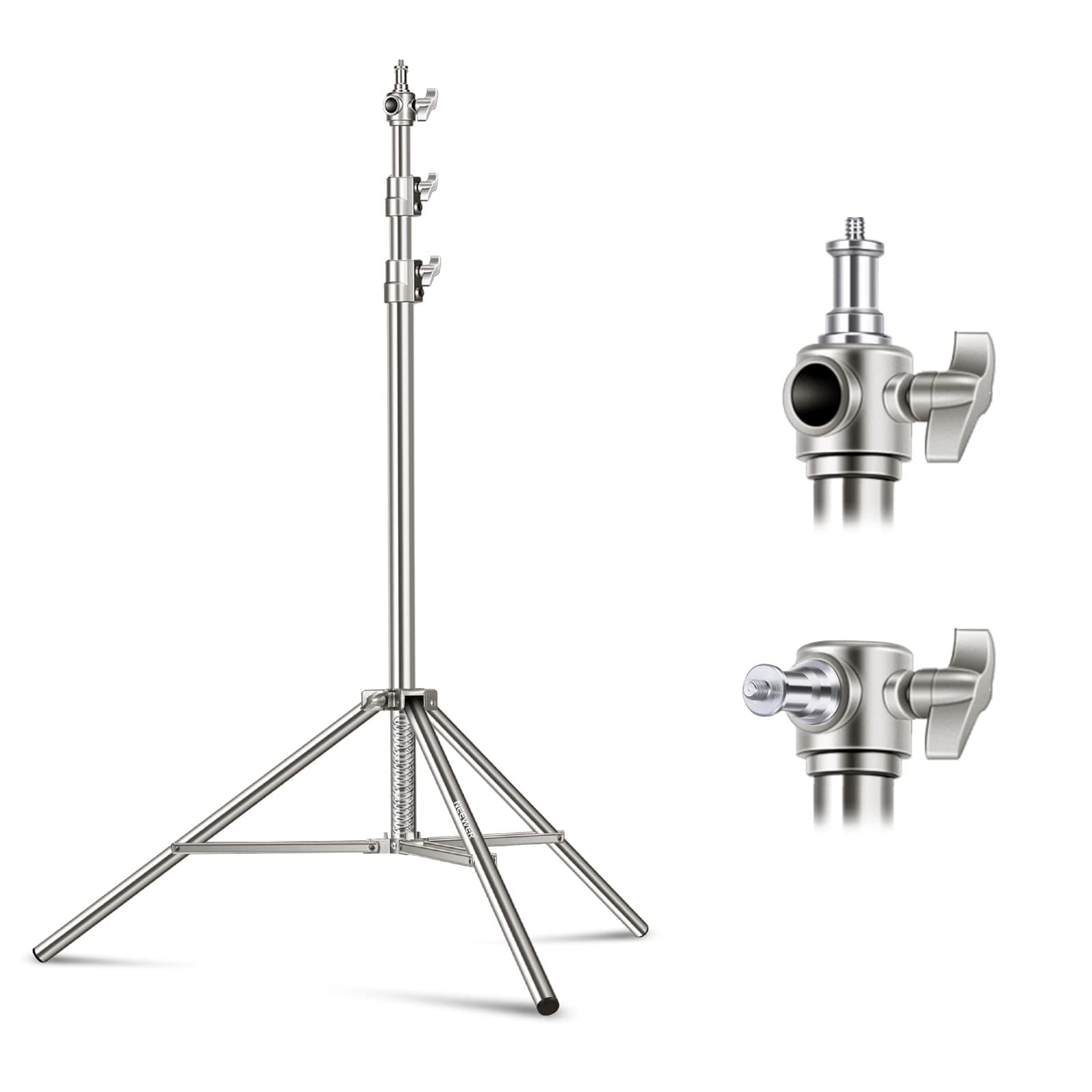 NEEWER 7.2ft/2.2m Acero Inoxidable Soporte de Luz