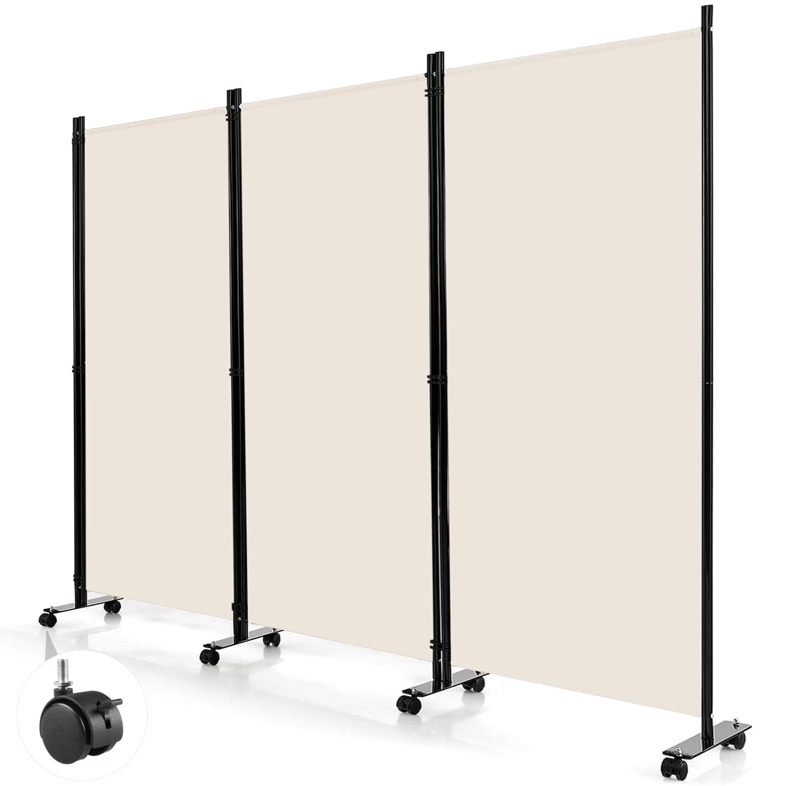 DASHLINE Biombo Portátil Plegable