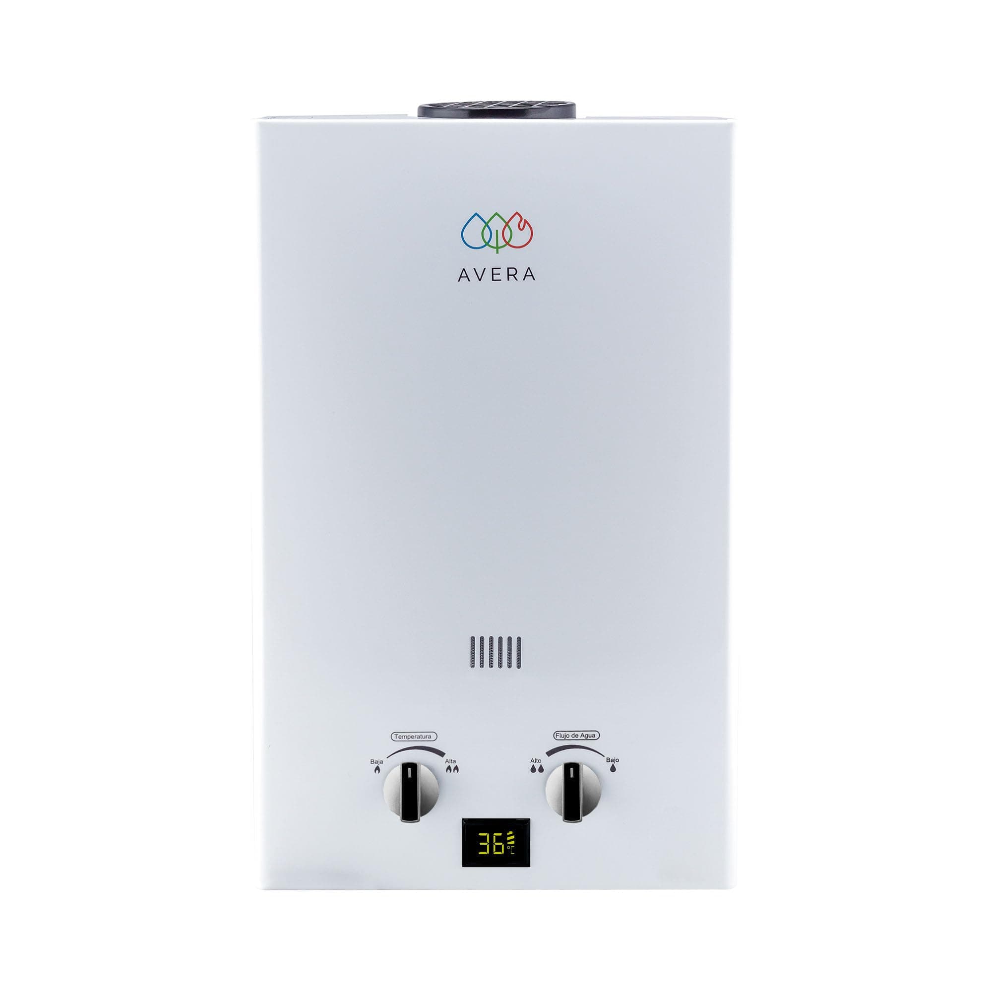 AVERA Calentador de Agua Instantáneo Gas LP 12 L 2.5 Servicios C12L