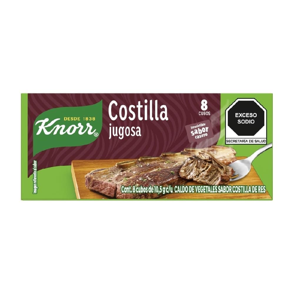 Caldo de Costilla de Res Knorr 8 Cubos de 10.5 g
