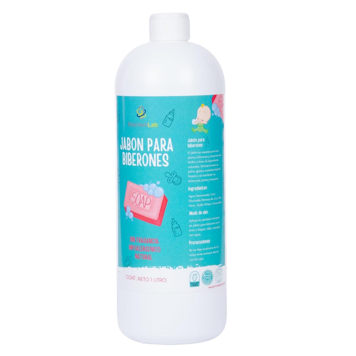 Jabon Para Biberones 1 Litro Refil Espumadora
