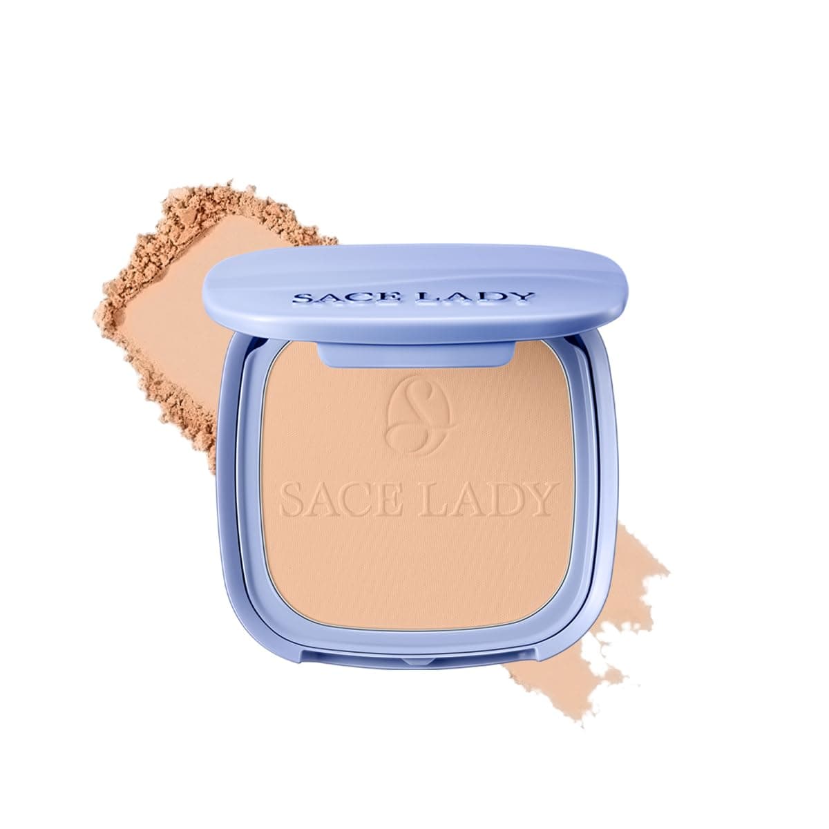 SACE LADY Flawless Master Polvo Compacto Waterproof，Maquillaje en Polvo Traslúcido，Control de Grasa