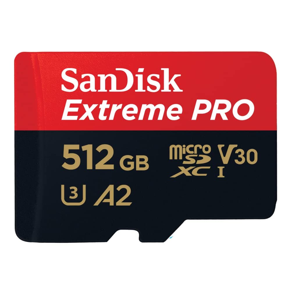 SanDisk Tarjeta microSDXC Extreme Pro de 512 GB + Adaptador SD + RescuePRO Deluxe