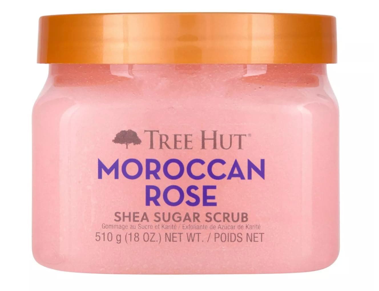 TREE HUT, Moroccan Rose Shea Sugar Scrub, Exfoliante Corporal de Azúcar Natural