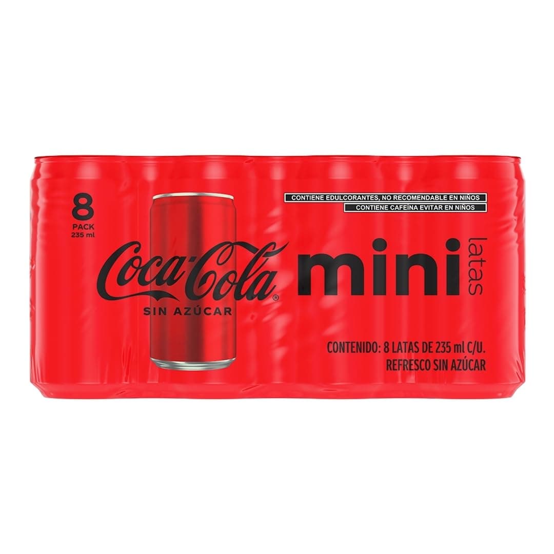 Coca-Cola Pack Refresco Sin Azúcar 8 x 235 mL