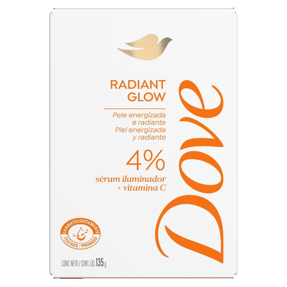 Dove Jabón en barra Radiant Glow, 135gr