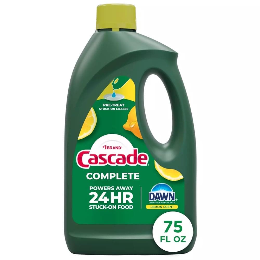 Cascade Detergente para lavavajillas de gel todo en 1 – brisa cítrica – 82 onzas de embalaje puede