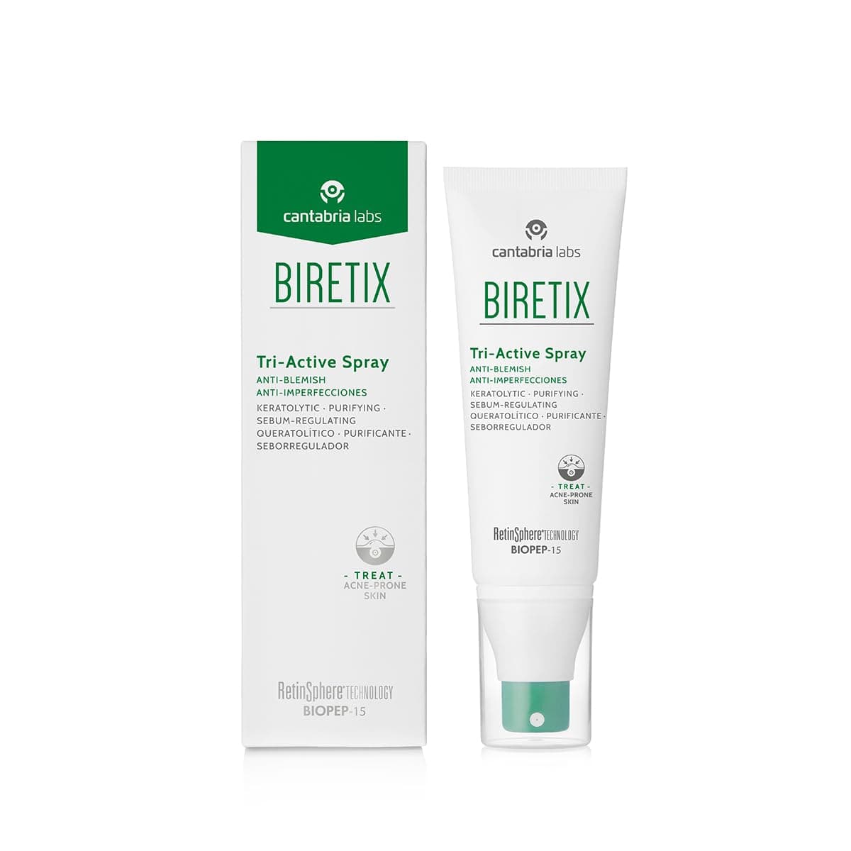 Biretix Tri-active Spray (white), Spray para Cabello
