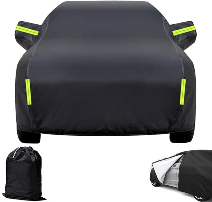 VEKENSEE Cubierta para Auto Impermeable, Funda Coche Exterior Lona para Coche Cubierta para