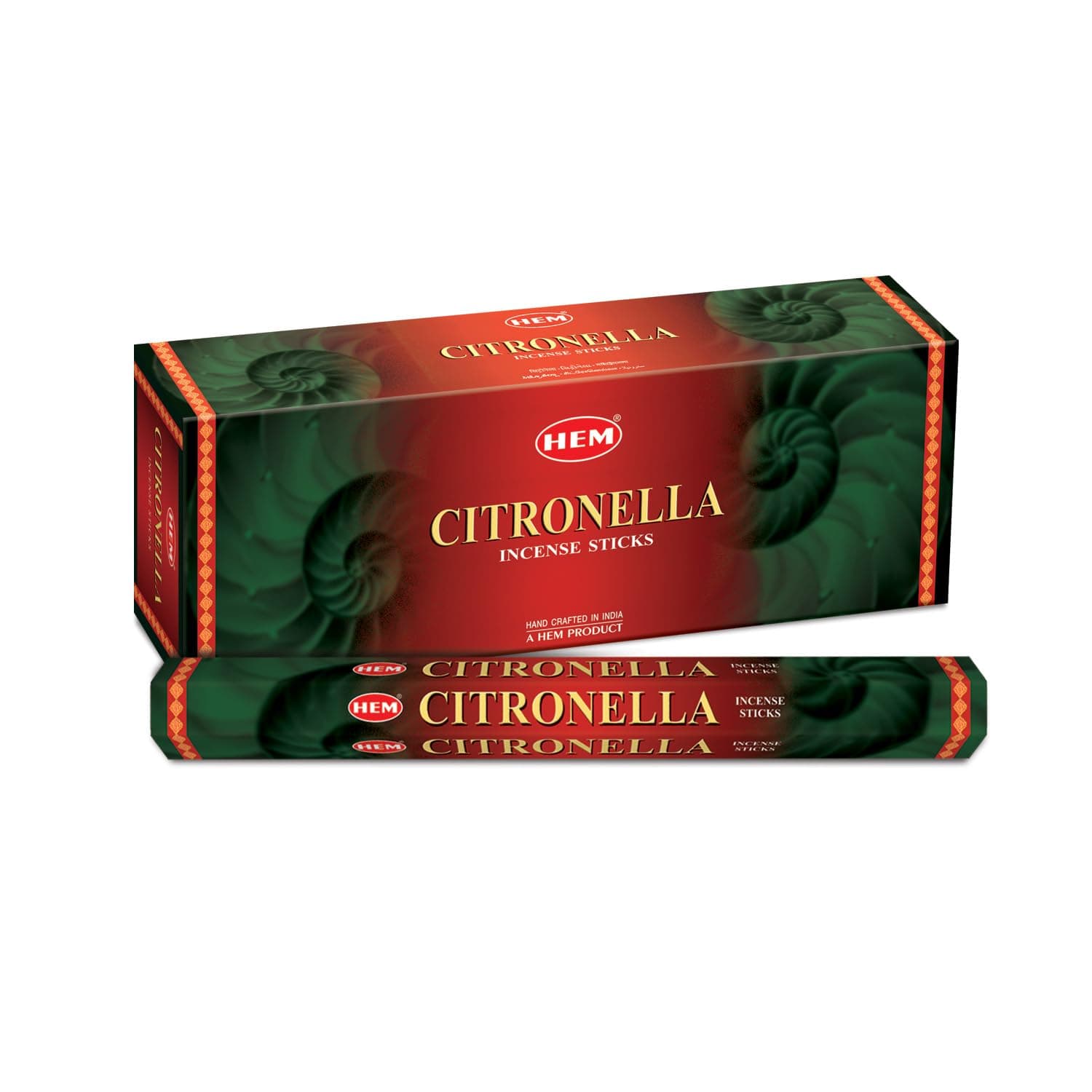 Citronela - Caja de Seis Tubos de 20 Varillas - Incienso HEM