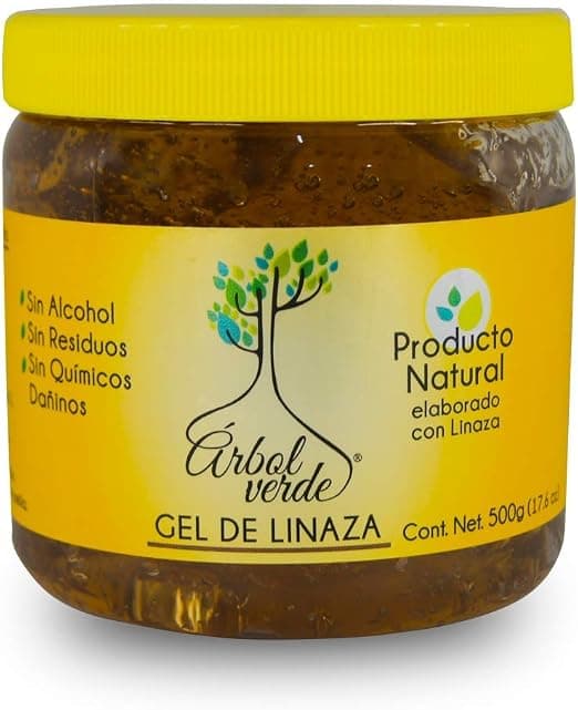Arbol Verde Gel Fijador de Linaza Natural para cabello 500 gr