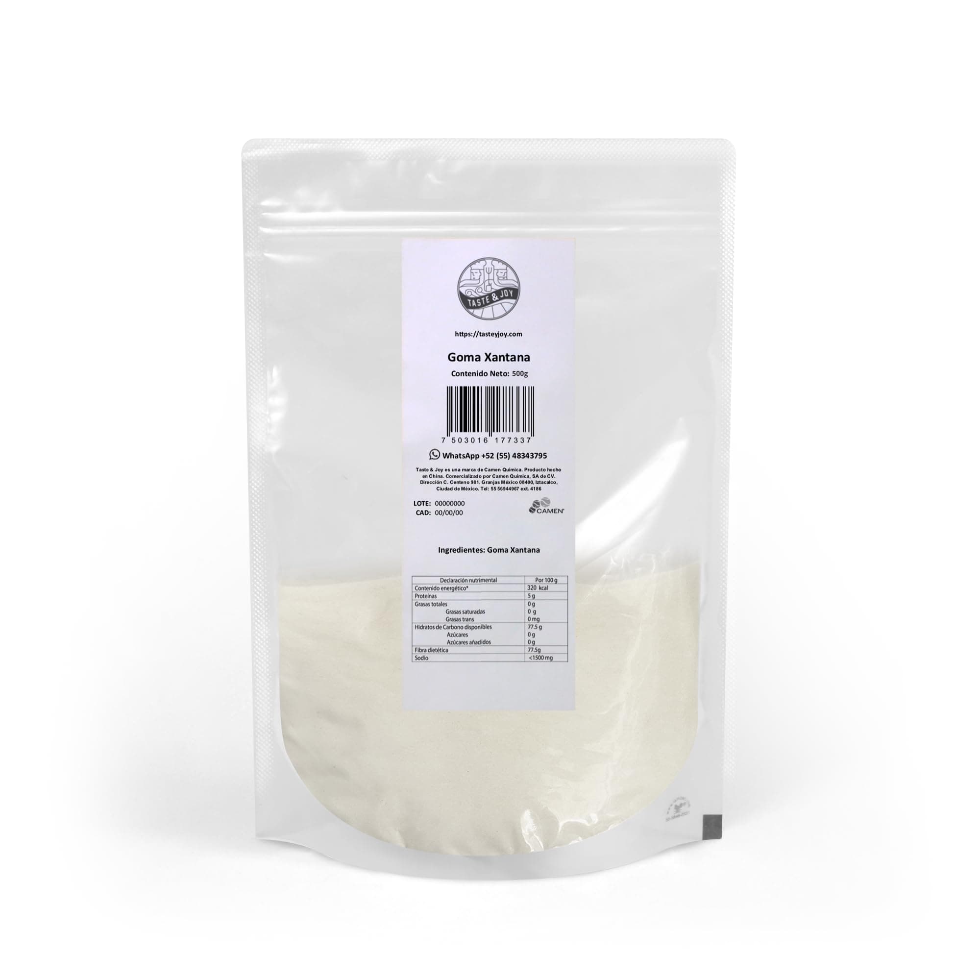 Goma Xantana 500g [Gluten Free] - Grado Alimenticio Y Cosmético