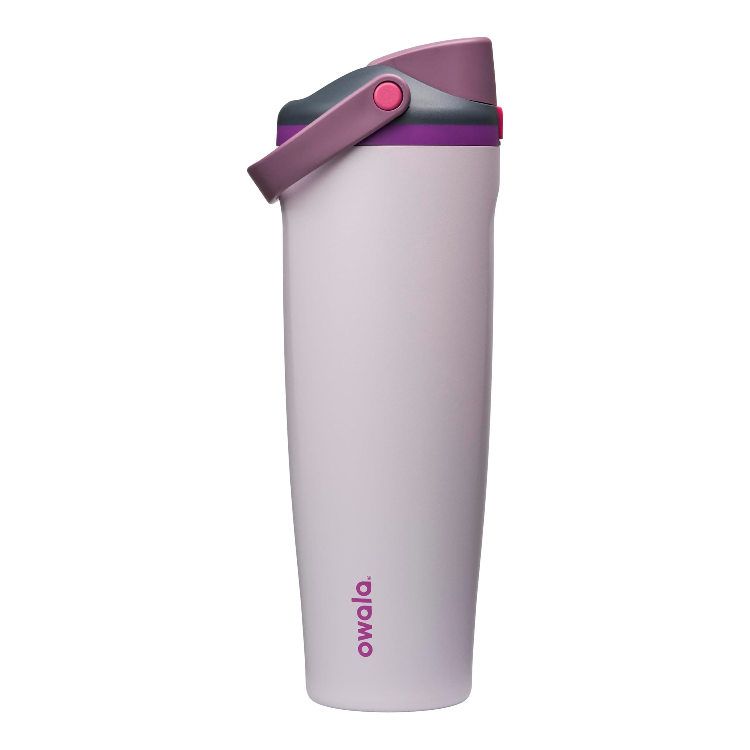 Owala FreeSip Sway - Acero inoxidable - 40 oz - Campo de ensueño gris/morado