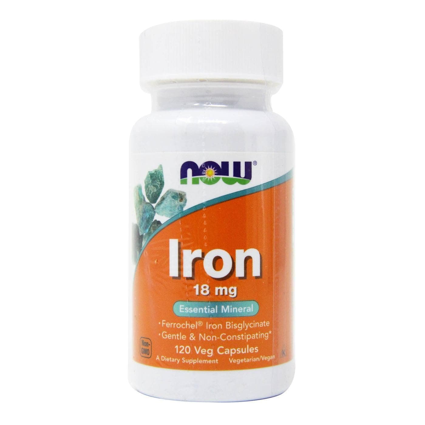 Now Foods | Iron 18 MG, 120 Caps | Hierro 18 MG, 120 Cápsulas