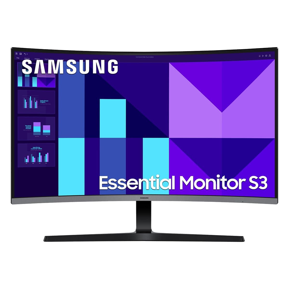 Samsung Monitor Curvo 27 Pulgadas Essential S3