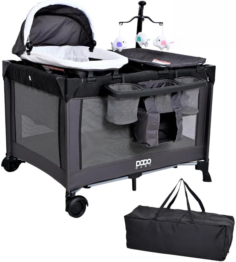 DODO BABY Corral para Bebé Stella con Moisés Y Cambiador