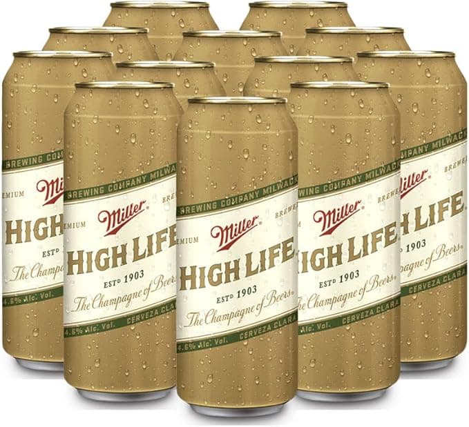 Miller High Life Cerveza Lager Americana 12 Latas 710ml