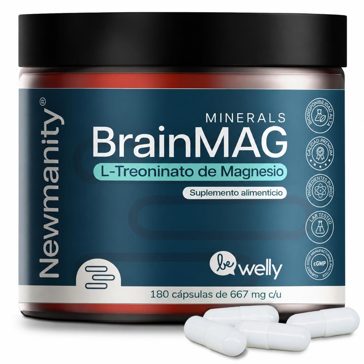 NEWMANITY BrainMAG Treoninato de Magnesio