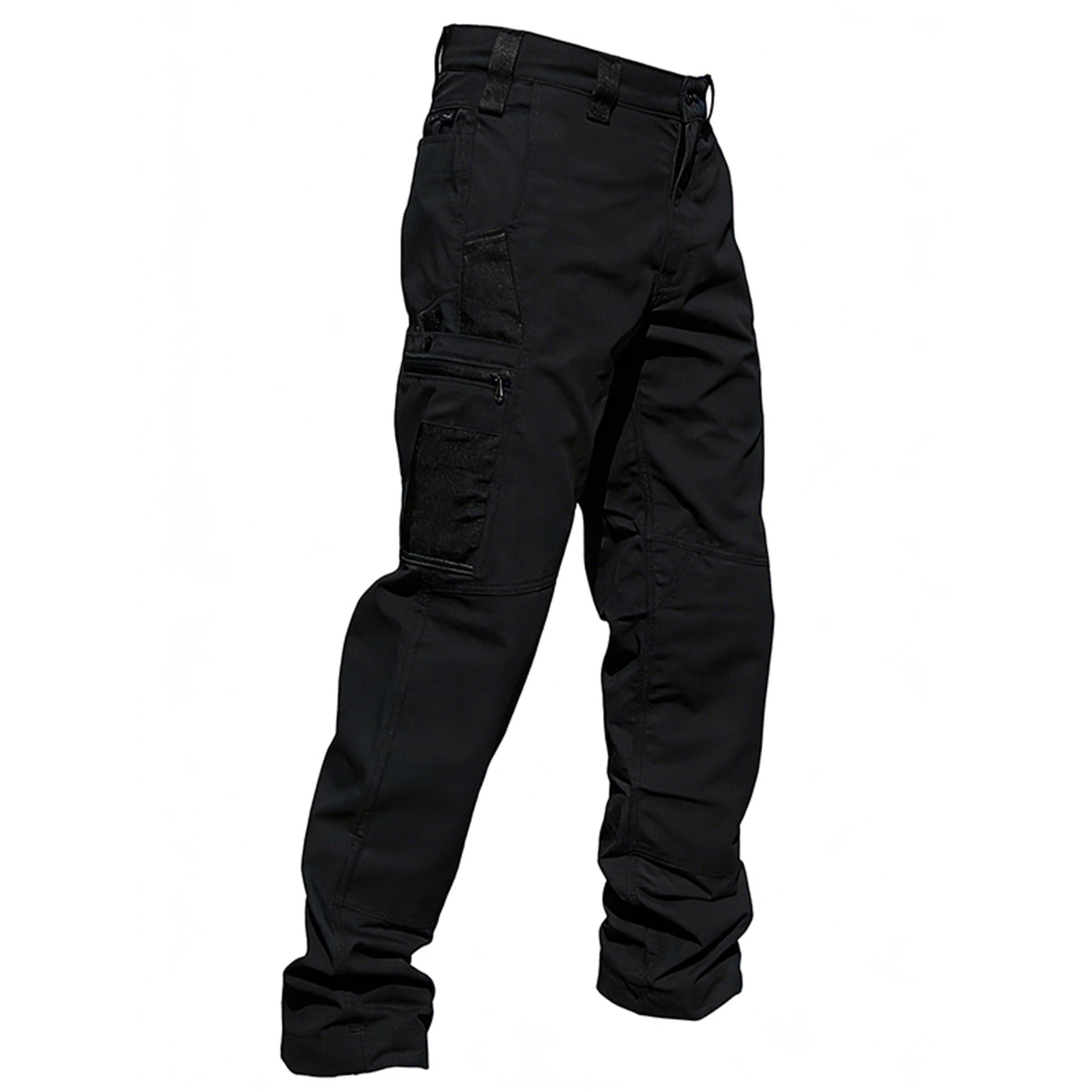 LAULY Pantalones de Bolsillo Masculino a Prueba de Agua