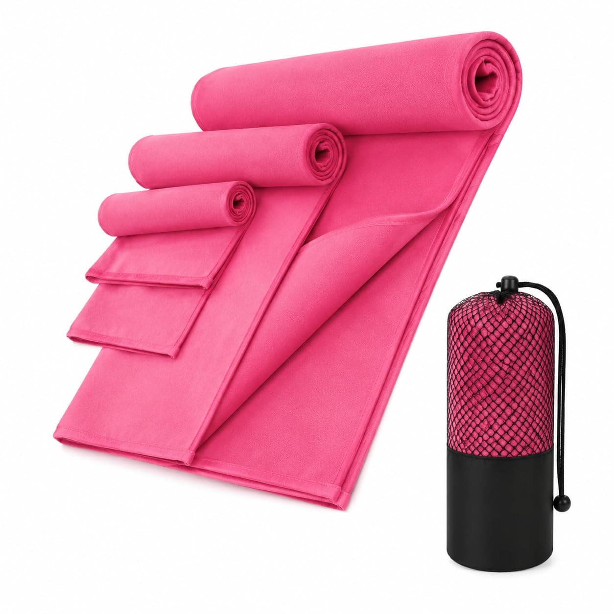 PUBAMALL 3 Pack Toallas de Microfibra para Entrenamiento y Viaje