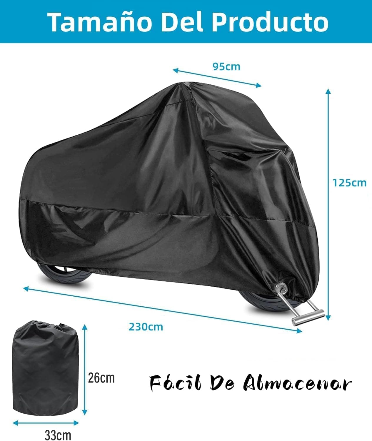 PUBAMALL Cubierta impermeable para motocicletas