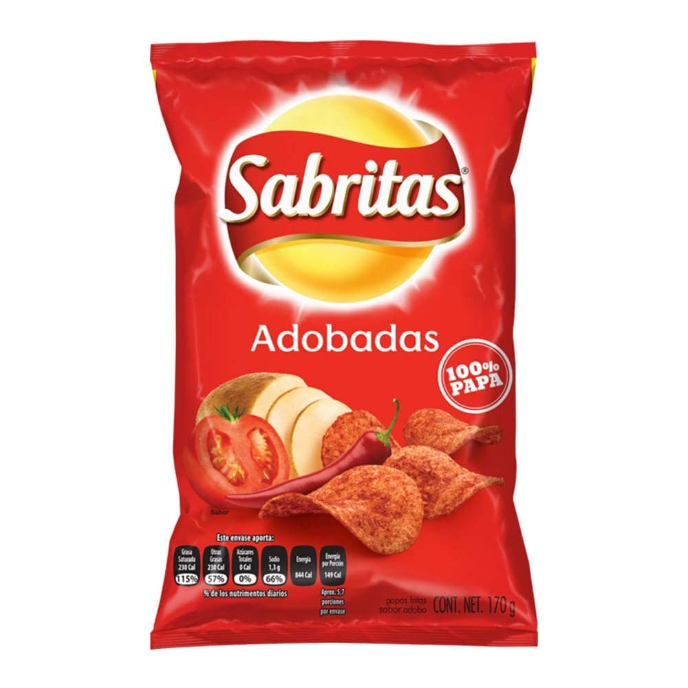 Sabritas Adobadas Sabor a Adobo Papas Fritas 160 g