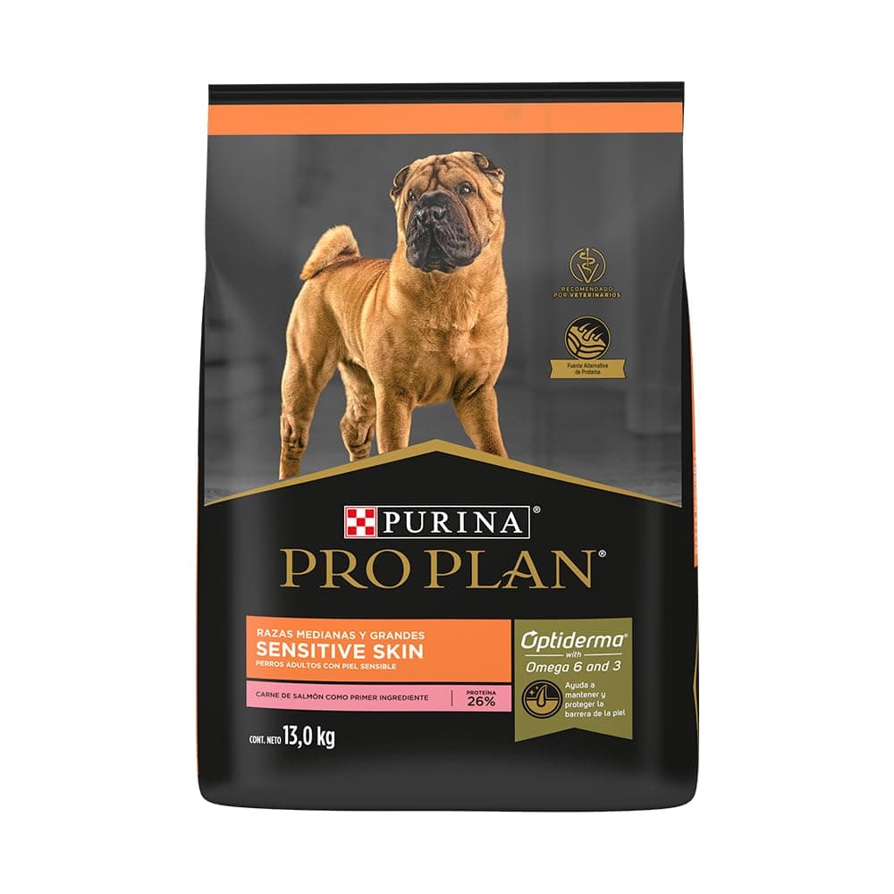 Pro Plan Comida para Perros Sensitive Skin Adult Razas Medianas y Grandes 13 kg