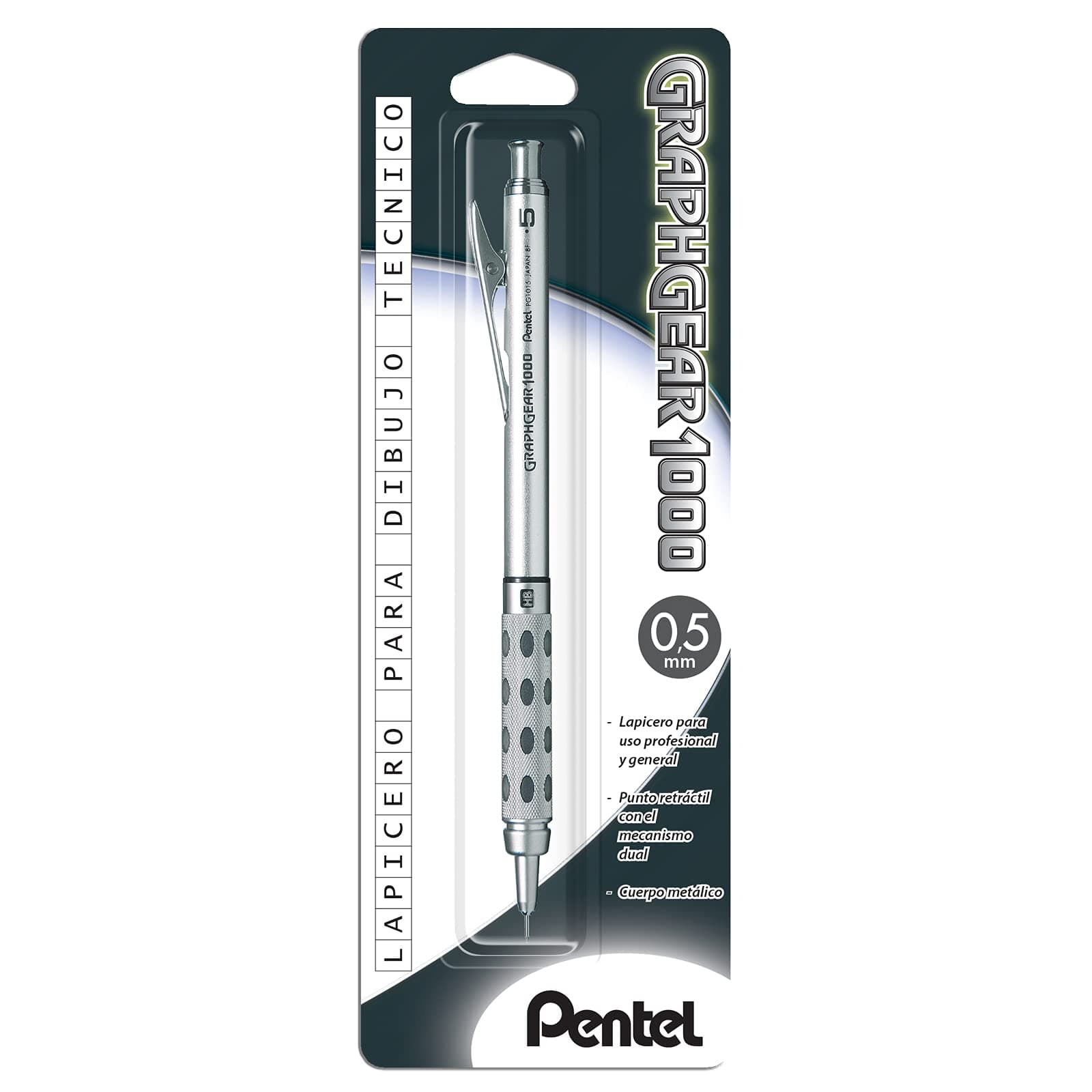 Pentel de México PG1015BP Lapicero Metálico para Dibujo Técnico
