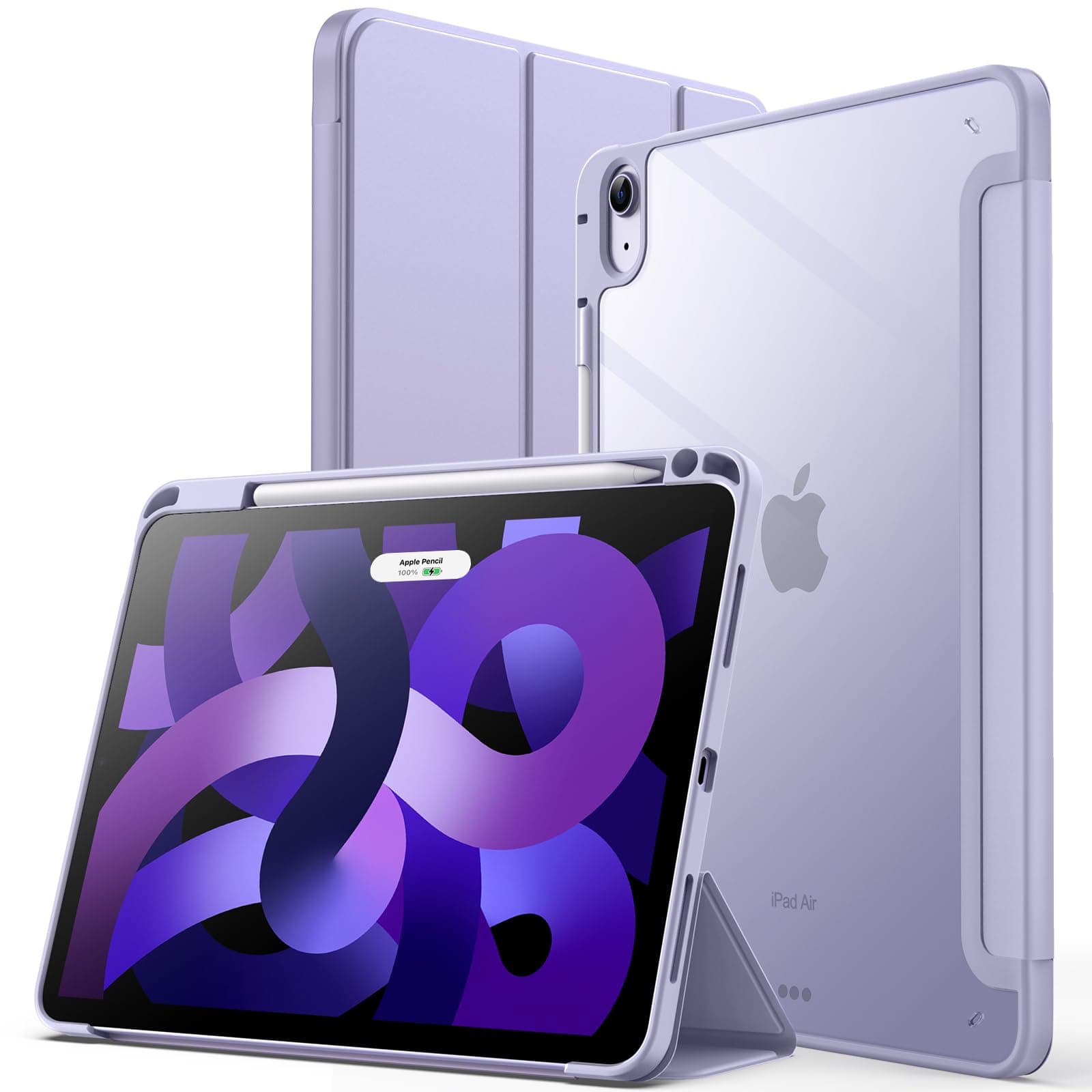 JETech Funda para iPad Air 11" M4/M3/M2 & Air 10.9" 5/4, Lila
