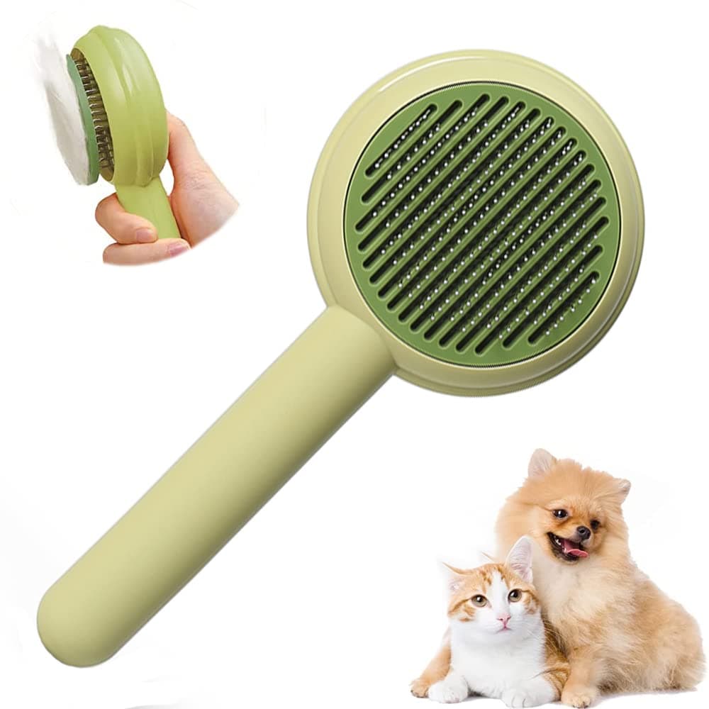 Bauihr Cepillo para Perro y Gato, Autolimpiante Cepillos para Mascotas