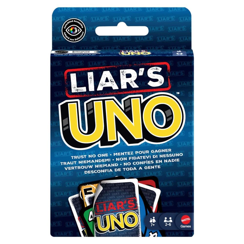 Mattel Games UNO Juego de Cartas Liars 7+