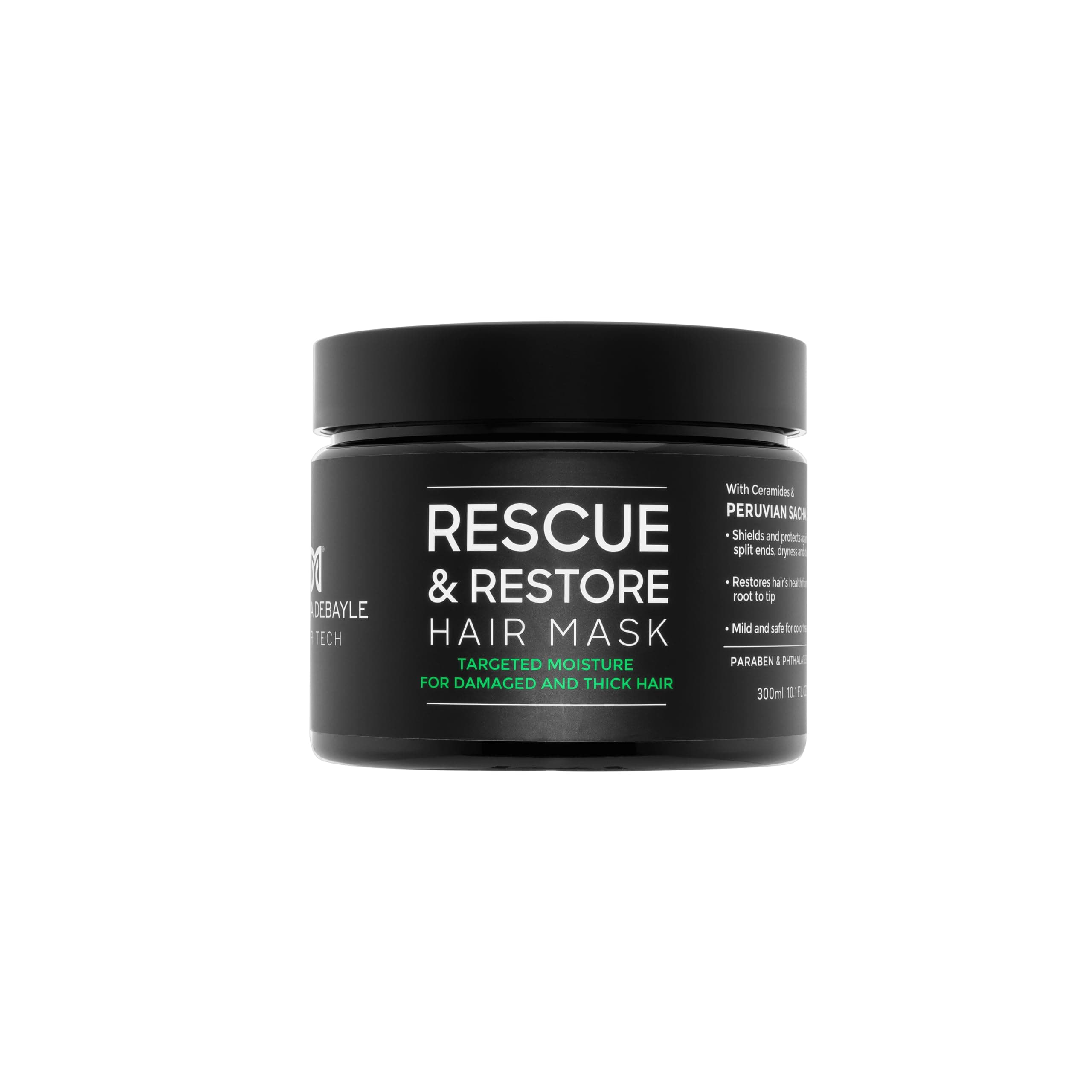 MARTHA DEBAYLE Mascarilla RESCUE & RESTORE. Brillo hidratado para cabello áspero y maltratado