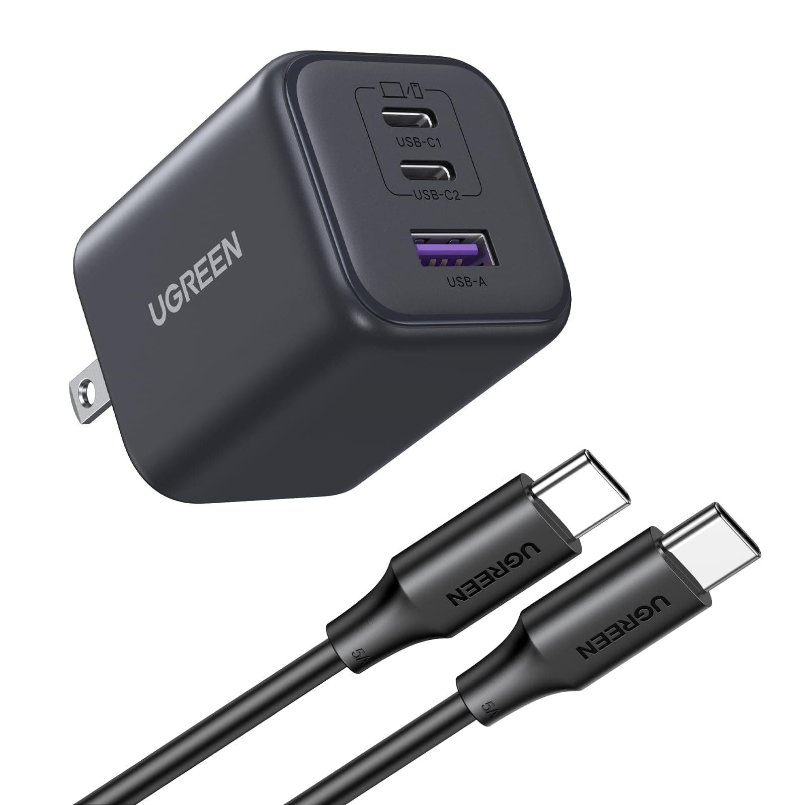 UGREEN 45W Cargador Tipo C GAN Portátil