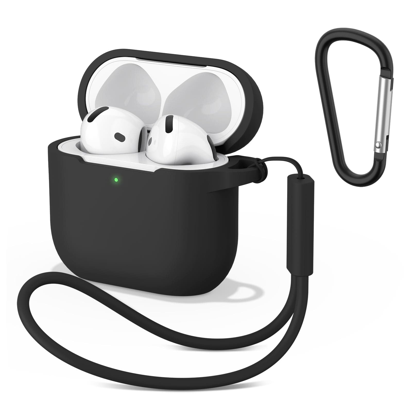 Mugust Funda para Apple AirPods 4 2024 Funda Protectora de Silicona elástica para Apple AirPods 4