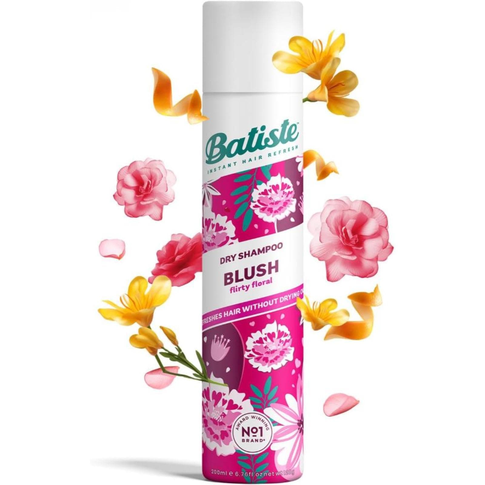 Batiste Shampoo en Seco Blush 200 ml. Refresca el Pelo Sin Usar Agua