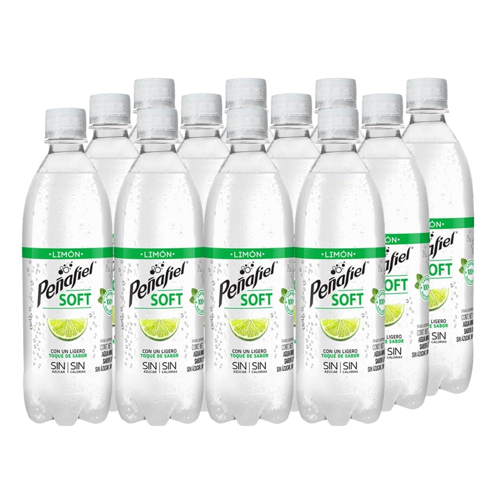 Peñafiel, Soft Seltzer Limón 400ml, 12 pack
